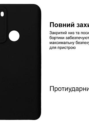 Чехол silicone case camera protective для xiaomi redmi note 8 (03) черный black 2