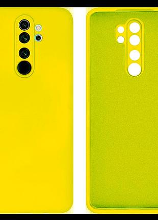 Чохол silicone case camera protective для xiaomi redmi note 8 pro (06) лимонний flash
