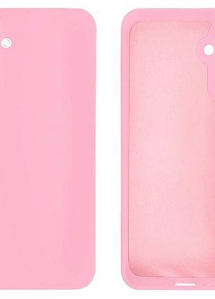 Чехол silicone case camera protective для samsung a05s (17) розовый light pink