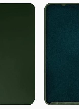 Чехол silicone case camera protective для samsung a50 (22) темно зеленый forest green