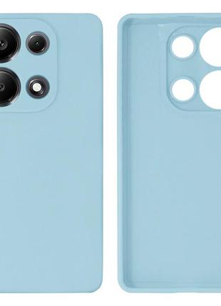 Чехол silicone case camera protective для xiaomi redmi note 13 pro 4g (11) голубой lilac cream