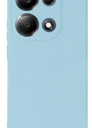 Чехол silicone case camera protective для xiaomi redmi note 13 pro 4g (11) голубой lilac cream 2