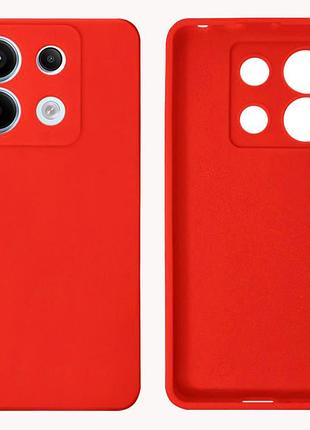 Чехол silicone case camera protective для xiaomi redmi note 13 pro + 5g (01) красный red