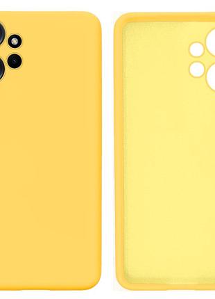Чехол силиконовый full camera protective для xiaomi redmi note 12 (20) canary yellow жёлтый