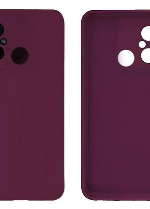 Чохол silicone case camera protective для xiaomi redmi 12c (23) марсала marsala