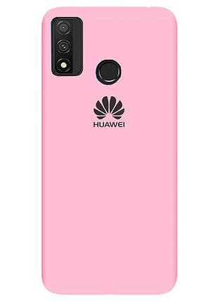 Чехол silicone case premium для huawei p smart 2020 light pink (17) розовый