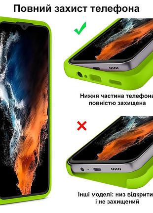 Чехол silicone case camera protective для xiaomi redmi note 10 pro (27) ярко зеленый neon green 4