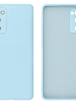 Чехол silicone case camera protective для samsung s20 fe (11) голубой lilac cream