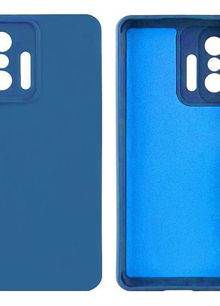 Чехол silicone case camera protective для xiaomi mi 11t (10) cиний azure
