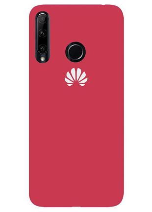 Чохол silicone case premium для huawei p40 lite e/y7p camelia (15) світло-червоний