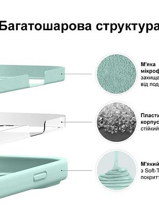 Чехол silicone case camera protective для xiaomi redmi note 10 pro (02) бирюза sea blue 5