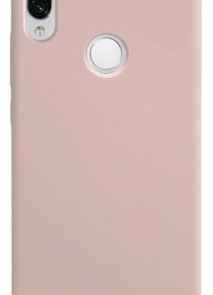 Чохол silicone case для xiaomi redmi note 7 (01) pink sand рожевий