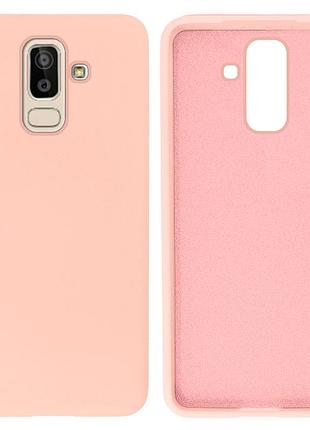 Чехол silicone case camera protective для samsung j8 (18) пудра pink sand