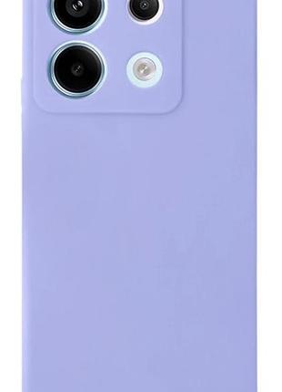Чехол silicone case camera protective для xiaomi redmi note 13 4g (13) лиловый lilac 2