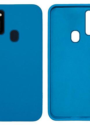 Чехол silicone case camera protective для samsung m30s/m21 (10) cиний azure