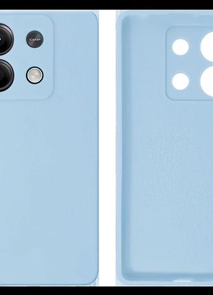 Чехол silicone case camera protective для xiaomi redmi note 13 5g (11) голубой lilac cream