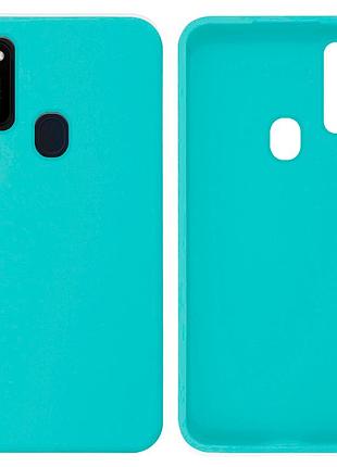 Чохол silicone case camera protective для samsung m30s/m21 (02) бірюза sea blue