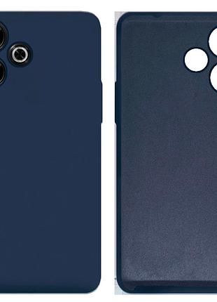 Чехол силиконовый full camera protective для xiaomi redmi 13 (8) dark blue тёмно-синий