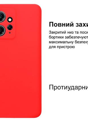 Чехол silicone case camera protective для xiaomi redmi note 12 (01) красный red 2