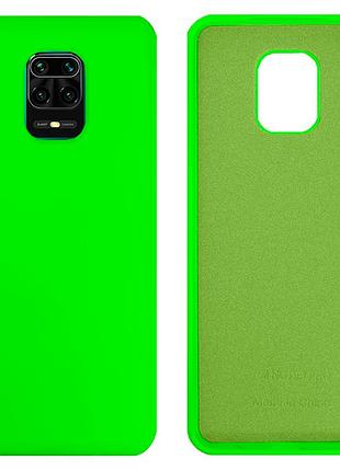 Чехол silicone case camera protective для xiaomi redmi note 9 pro (27) ярко зеленый neon green