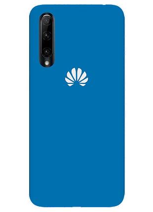 Чехол silicone case premium для huawei p smart s blue (16) синий