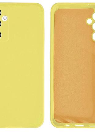 Чехол silicone case camera protective для samsung a14 (20) желтый yellow