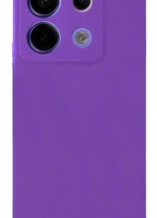 Чехол silicone case camera protective для xiaomi redmi note 13 4g (14) фиолетовый purple 2