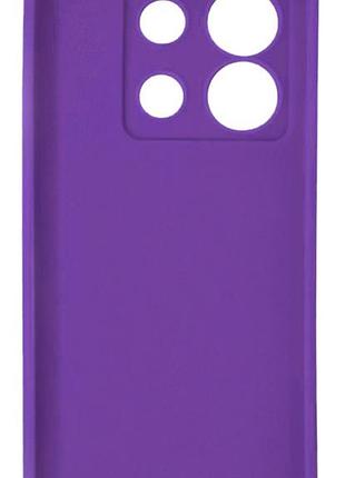 Чехол silicone case camera protective для xiaomi redmi note 13 4g (14) фиолетовый purple 3