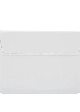 Чехол pu sleeve для macbook air 13 дюймов силіконовий захисний аксесуар білий