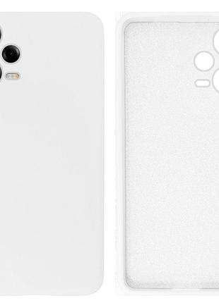 Чехол силиконовый full camera protective для xiaomi redmi note 12 pro + 5g (9) white белый