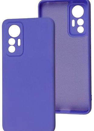 Чехол silicone case camera protective для xiaomi mi 12 lite (07) фиолетовый ultraviolet