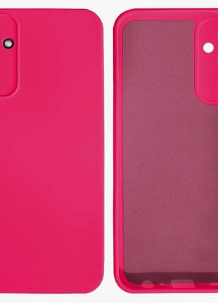 Чехол silicone case camera protective для samsung a15 (21) ярко розовый shiny pink