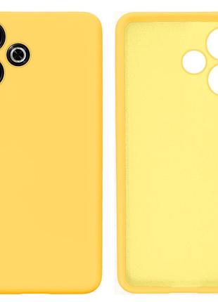 Чехол силиконовый full camera protective для xiaomi redmi 13 (20) canary yellow жёлтый