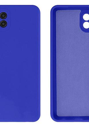 Чехол silicone case camera protective для samsung a22 4g (26) ярко синий neon blue