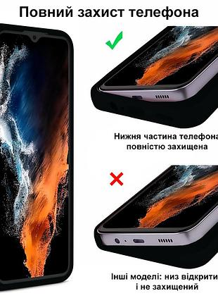 Чехол silicone case camera protective для samsung note 8 (03) черный black 4