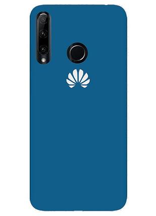 Чохол silicone case premium для huawei p40 lite e/y7p azure (10) синій