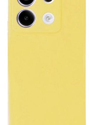 Чехол silicone case camera protective для xiaomi redmi note 13 4g (20) желтый yellow 2