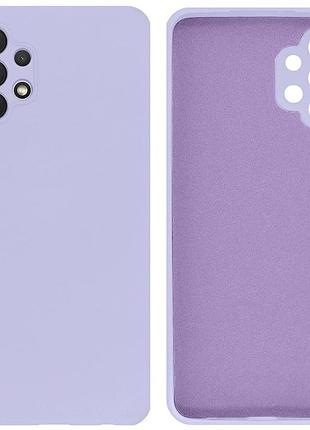 Чохол silicone case camera protective для samsung a32 4g (13) ліловий lilac