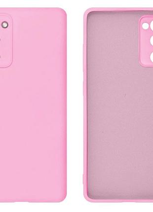 Чехол silicone case camera protective для samsung s20 fe (17) розовый light pink