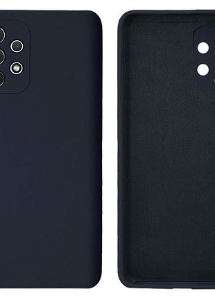 Чехол silicone case camera protective для samsung a33 (28) dark blue темно синий