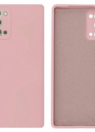 Чохол silicone case camera protective для samsung note 20 (18) пудра pink sand