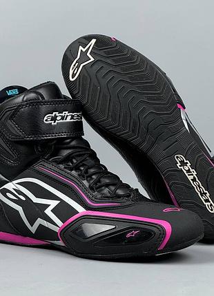 Alpinestars stella faster 2 мотоботы мото ботинки черевики мотообувь байкерське взуття мото екіпірування мотоспорт захист ніг шкіряні альпінстарс
