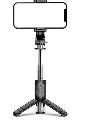 Селфи-палка monopod tripod q10 с пультом для смартфонов 0.60м регулируемый угол наклона для удобной съемки