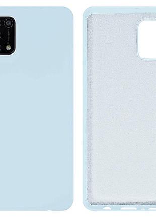 Чехол silicone case camera protective для samsung m31 (11) голубой lilac cream
