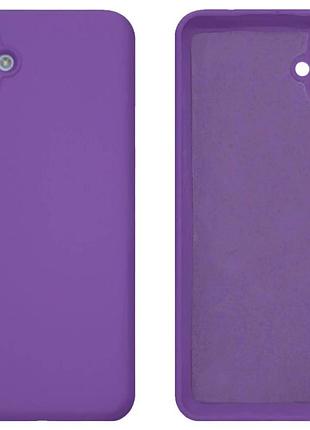 Чехол silicone case camera protective для samsung a05 (07) фиолетовый ultraviolet
