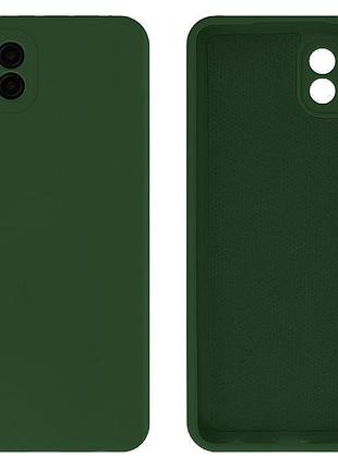 Чехол silicone case camera protective для samsung a22 4g (22) темно зеленый forest green