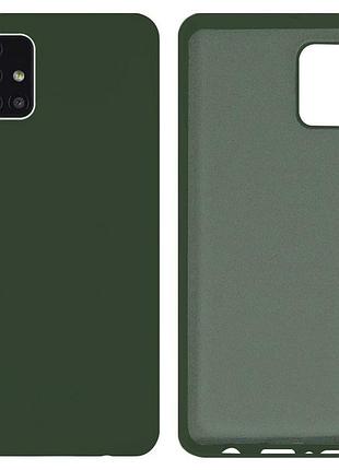 Чохол silicone case camera protective для samsung m31s (22) темно-зелений forest green