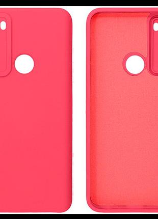 Чехол silicone case camera protective для xiaomi redmi note 8 (12) коралловый coral