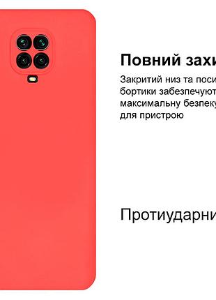 Чехол silicone case camera protective для xiaomi redmi note 9 pro (12) коралловый coral 2