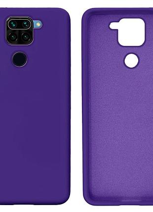 Чехол silicone case camera protective для xiaomi redmi note 9 (07) фиолетовый ultraviolet